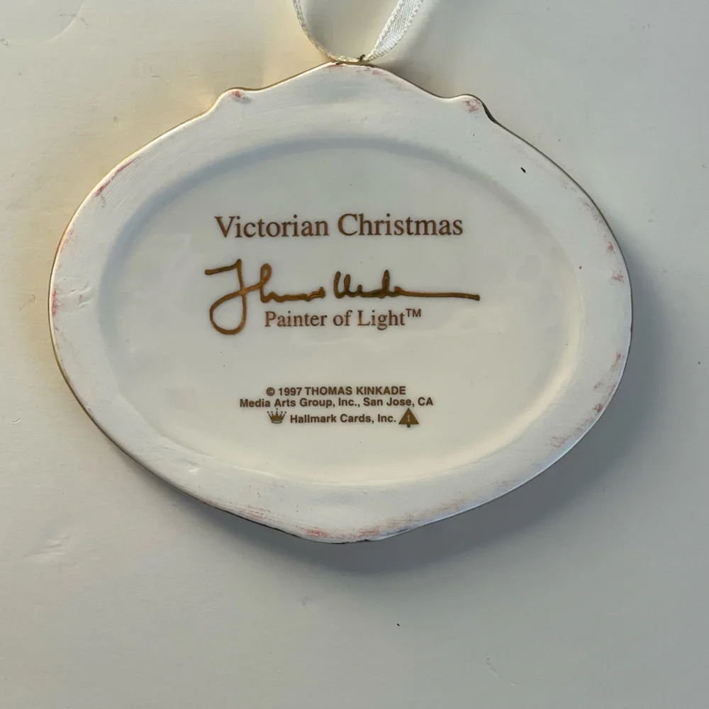 Hallmark Thomas Kinkade Victorian Christmas Ornament 1997 1st in Series w Box